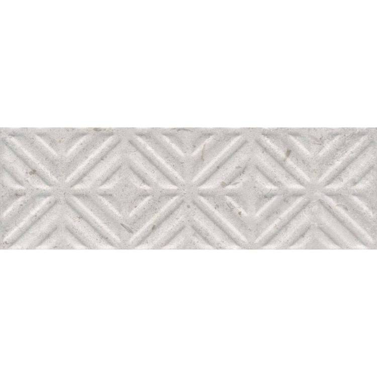 Бордюр Kerama Marazzi Карму 11209R\4 Серый Светлый Обрезной 9.6x30