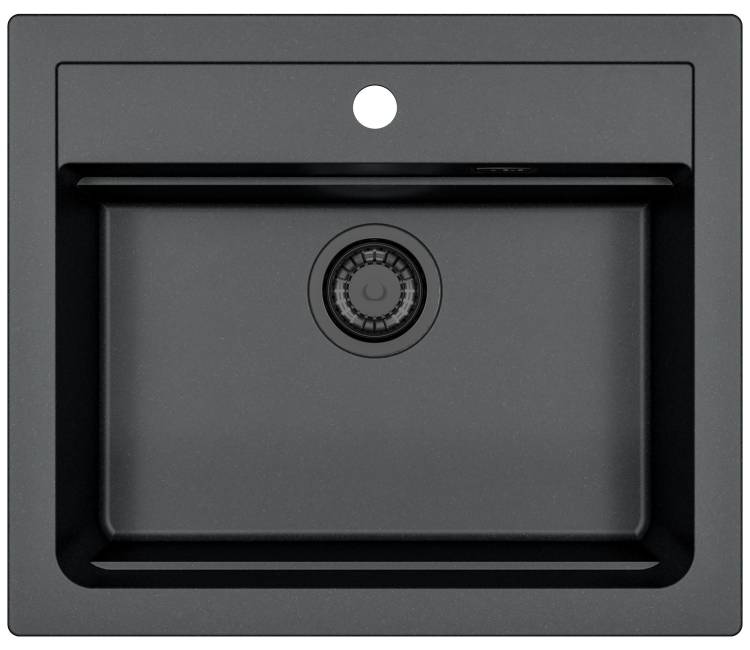 Мойка кухонная Alveus Granital Atrox 30 1148162 Carbon - G91 с сифоном, 59x50