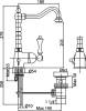 Смеситель для раковины Cezares Margot MARGOT-LSM2-03/24-Bi фото 2