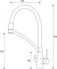 Комплект Paulmark Zemar PM104651-BLM черный металлик + Смеситель Paulmark Siegen Si213111-418 для кухонной мойки, черный металлик фото 8