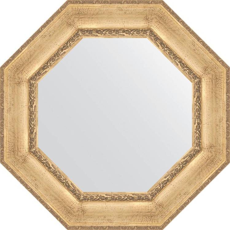 Зеркало Evoform Octagon BY 3671 73х73 см, состаренное серебро с орнаментом