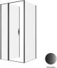 Душевой уголок Allen Brau Priority 3.31030.BBA + 3.31045.BBA профиль черный брашированный, 1000x900 фото 3