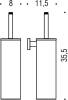 Набор Colombo Design Basic Держатель туалетной бумаги В2708 + Ершик В2707 + Дозатор B9332 + Стакан B2702 фото 7