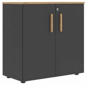 Тумба Skyland Forta 00-07090385 Черный графит/Дуб Гамильтон