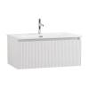 Тумба с раковиной BelBagno UNO 80 подвесная, с одним ящиком, Bianco Opaco фото 2