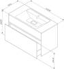 Тумба с раковиной AM.PM Inspire V2.0 100 элегантный серый фото 10