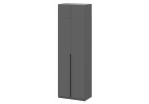 Шкаф с антресолью Woodville Даиго 676148 Графит серый