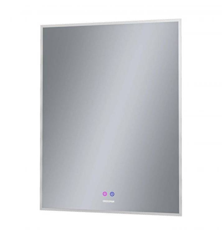 Зеркало Grossman Pragma-норма 186080 белый 60x80 см, LED подсветка, подогрев