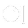 Зеркало BelBagno SPC-INT-800-LED с подсветкой, 80x80 фото 7