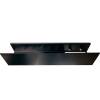 Полка Aquanet Магнум 274189 с крючками, черный матовый, 500х120х100