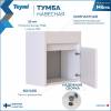 Тумба с раковиной Teymi Mikra подвесная, белая, 40 см, с раковиной Миранда 40 фото 2