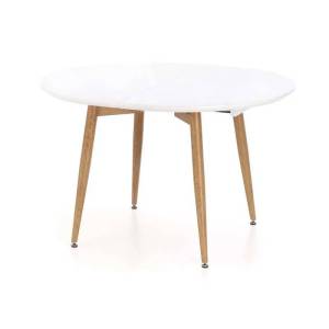 Стол обеденный Halmar Caliber V-CH-CALIBER-ST белый матовый/дуб сан ремо