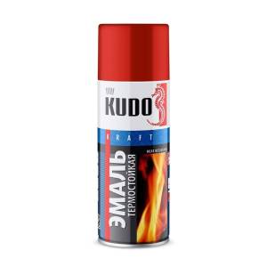 Эмаль термостойкая KUDO KU-5005 красная 0.52 л