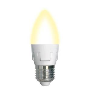 Лампа светодиодная Uniel LED-C37 7W/WW/E27/FR PLP01WH