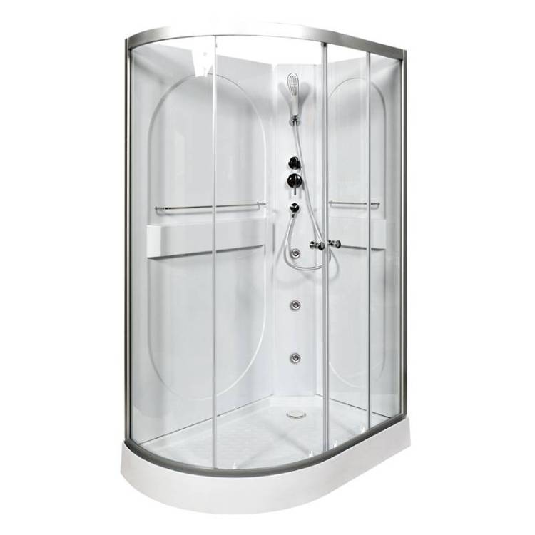 Душевая кабина AvaCan L602RNLED+GM с подсветкой и гидромассажем, 120x80x200
