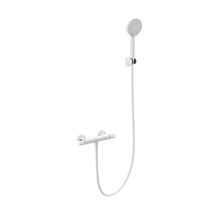 Смеситель для душа Wonzon & Woghand WW-B2063-A-MW термостатический, белый матовый