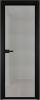 Межкомнатная дверь Profil Doors 1 AV цвет профиля Черный, стекло безопасное 6 мм рэте 800x2000