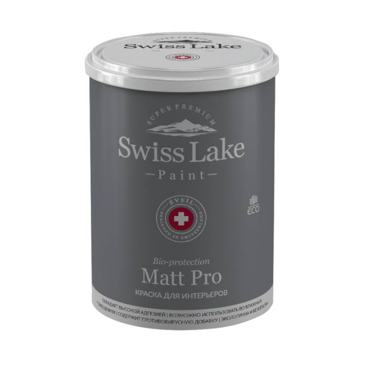 Краска водно-дисперсионная Swiss Lake Matt Pro А 0.4 л