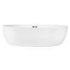 Раковина BOND Oval S65-490 накладная, овальная, с переливом, 49x36x13.5 см, белая глянцевая фото 3