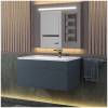 Тумба под раковину Uperwood Lotus Premium 39340205462 подвесная, серая, 80 см фото 5