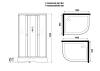 Душевая кабина Niagara Promo P100/80/26L/MT/BK 100x80x195 фото 11