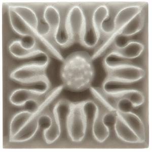 Вставка Adex Studio ADST4062 Taco Relieve Flor №2 Silver Sands 3x3