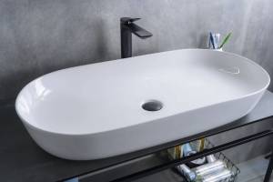 Раковина Gid Lago N9348 51200 белая, 81x41x14