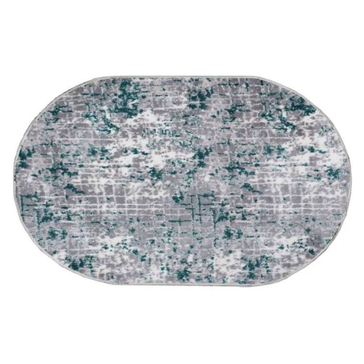 Ковер Plato Hali Parantez Class 9166 3037 Bornova Grey&Green Овал 0.8x1.2