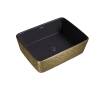 Раковина Grossman Color GR-3016GBL золотой, черный внутри
