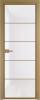 Межкомнатная дверь Profil Doors 5 AX цвет профиля Золото, стекло безопасное 6 мм белый триплекс 600x2000