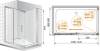 Душевой уголок Cezares Premier Soft W AH1 130/90 C Cr IV фото 7