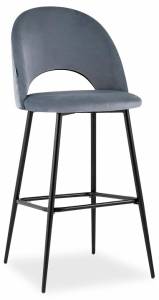 Стул барный Stool Group Меган AV 415-H14-08(B) велюр серый