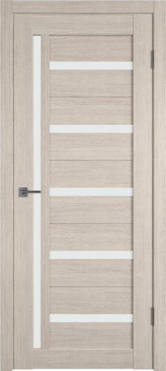 Межкомнатная дверь Владимирская Фабрика Дверей Atum 18 Cappuccino стекло White Cloud 700x2000