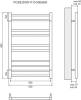 Полотенцесушитель электрический Lemark Poseidon П10 50x80 фото 4