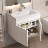 Тумба с раковиной Uperwood Eva 3930313466 с дверцами, дуб харбор белый, 49.7 см фото 6