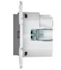 Розетка 1-местная с заземлением, шторками и USB Type С IEK Skandy SK-R14-16-U14-018-K03 серый фото 3
