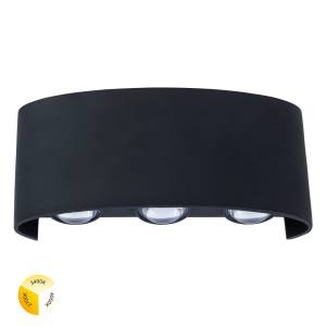 Уличный настенный светодиодный светильник Arte Lamp Bosto A3722AL-6BK