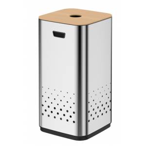 Корзина для белья Weltwasser Lety MT 50L Матовая сталь