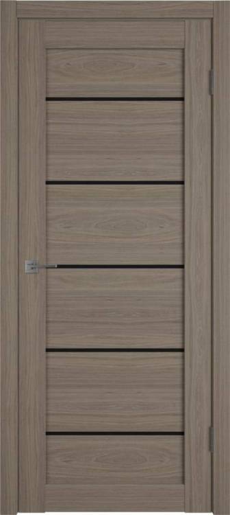 Межкомнатная дверь Владимирская Фабрика Дверей Atum Pro 27 Brun Oak стекло Black Gloss 900x2000