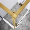 Душевой уголок Vincea Slim-N VSR-4SN8011CLG профиль брашированное золото, стекло прозрачное, 110x80x200 фото 3