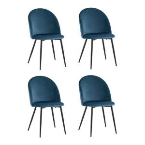 Набор из 4 стульев Stool Group Lilly Lilly HLR-63 X4 сине-зеленый