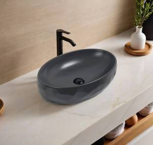 Раковина Gid Lago Dgm9030wx 53406 серая матовая, 60x40x15