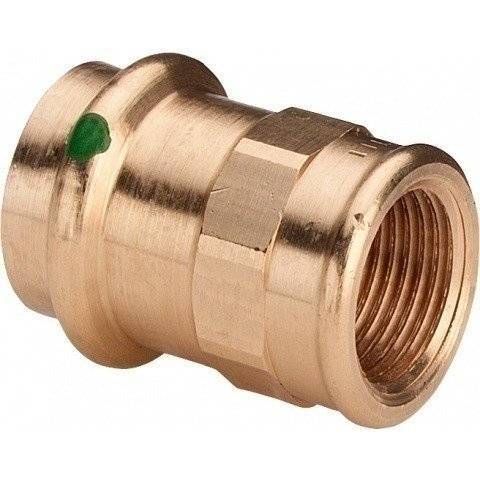 Соединительный элемент медный Viega Sanpress с SC-Contur d=18 (арт. 294 519)