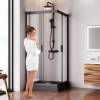 Душевой уголок AM.PM Gem W90G-403-090BT 90x90, профиль черный фото 3