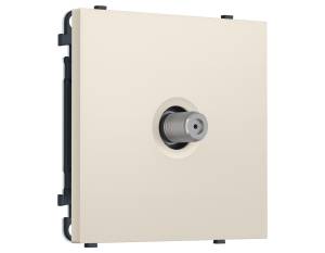 Комплект механизма TV розетки SAT Ambrella Volt Sigma MS333050 бежевый матовый