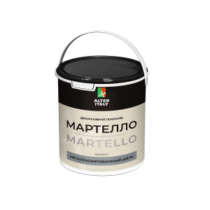 Декоративное покрытие с эффектом металлизированный шелк Silk Plaster AlterItaly Martello 2.5 л