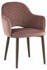 Стул Stool Group Венера Диамант MC16-2YS KD HLR-44 (NP) 2X велюр пыльно-розовый, ножки дерево (набор 2 шт)