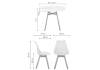 Обеденная группа Woodville Номиа 80 527487 white, wood, стулья экокожа фото 2