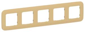 Рамка 5-постовая IEK Flite FI-M52-31-20-K89 шамуа