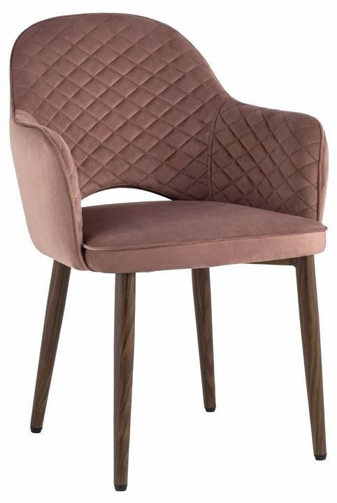 Стул Stool Group Венера Диамант MC16-2YS KD HLR-44 (NP) 2X велюр пыльно-розовый, ножки дерево (набор 2 шт)